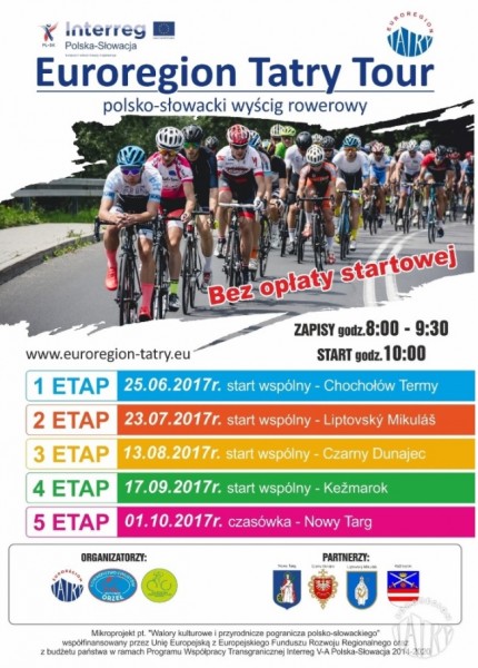 Już wkrótce IV etap wyścigu rowerowego Euroregion Tatry Tour
