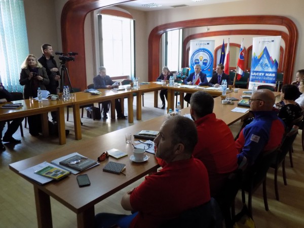 Konferencja prasowa dotycząca realizacji projektów parasolowych w Euroregionie "Tatry"