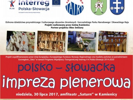 Plenerowa impreza polsko-słowacka w Kamienicy - 30 lipca 2017 r.